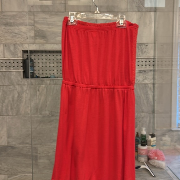 Pretty orange summer dress - Picture 3 of 5